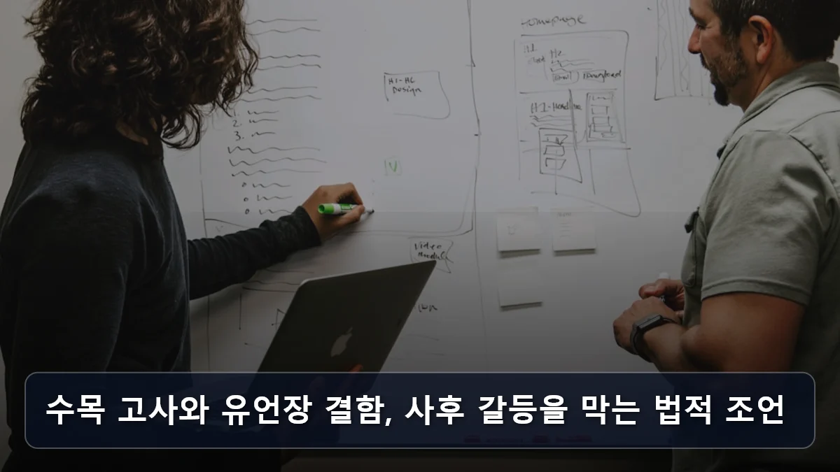 수목 고사와 유언장 결함, 사후 갈등을 막는 법적 조언 관련 이미지