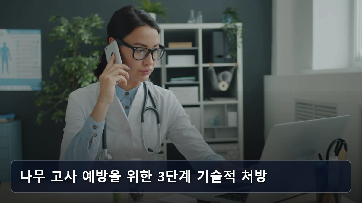 나무 고사 예방을 위한 3단계 기술적 처방 관련 이미지