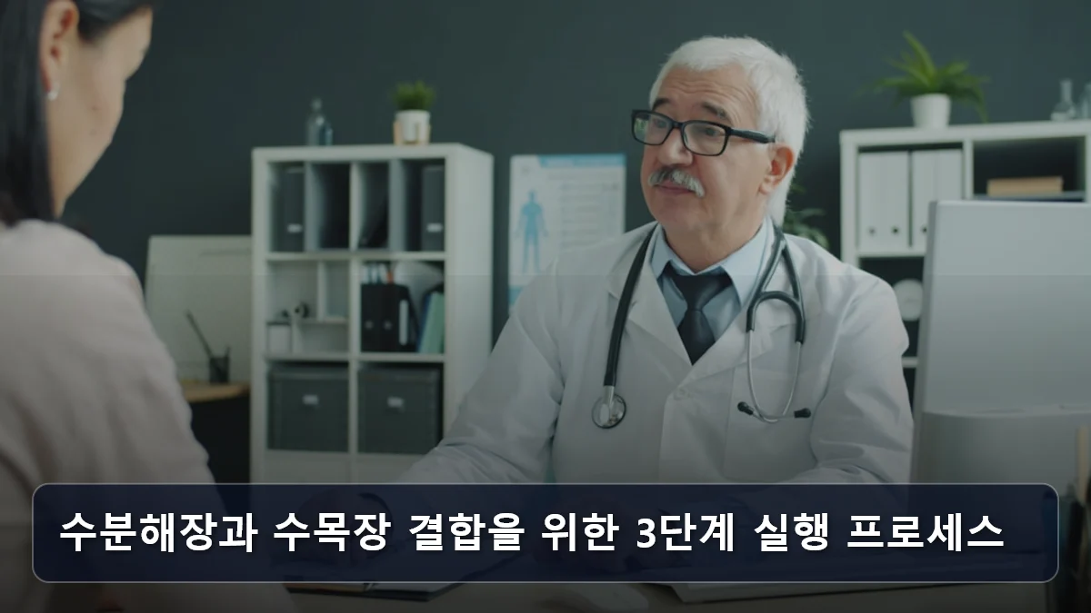 수분해장과 수목장 결합을 위한 3단계 실행 프로세스 관련 이미지