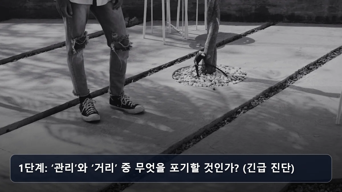 1단계: ‘관리’와 ‘거리’ 중 무엇을 포기할 것인가? (긴급 진단) 관련 이미지