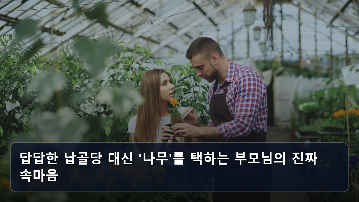 답답한 납골당 대신 '나무'를 택하는 부모님의 진짜 속마음 관련 이미지