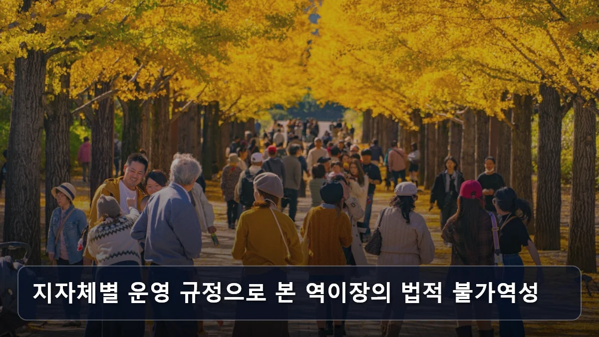 지자체별 운영 규정으로 본 역이장의 법적 불가역성 관련 이미지